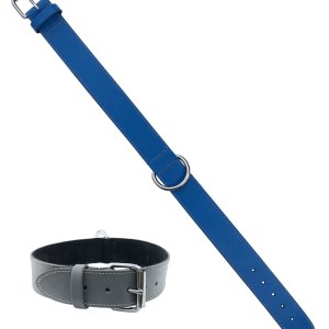 1.5″ Wide Plain Leather Collars