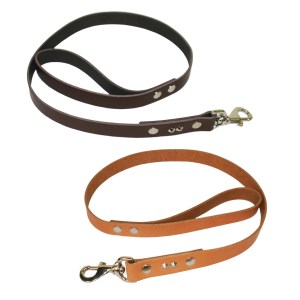 1″ Wide Studded Leather Lead