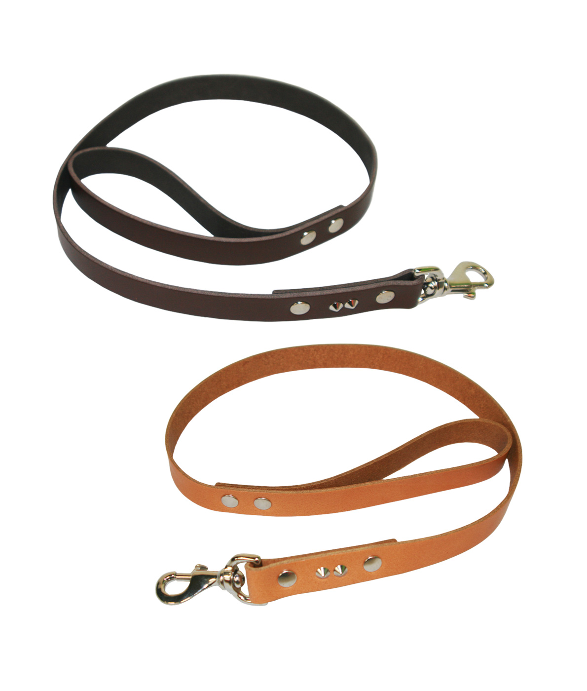 1″ Wide Studded Leather Lead