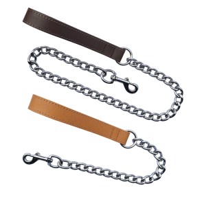 Leather Chain Lead (Extra Heavy)