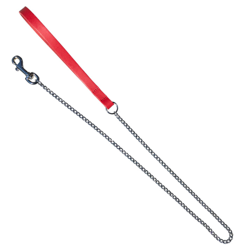 Leather Chain Lead (Fine)