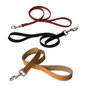 Plain Leather Dog Leads