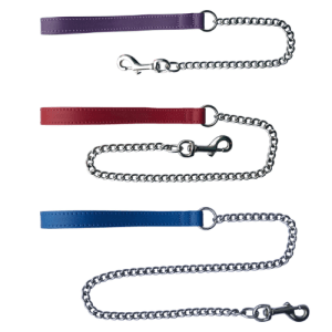 Leather Chain Lead (Heavy)