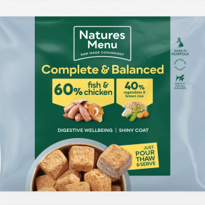 Natures Menu 60/40 Fish and Chicken with Vegetables and Brown Rice For Adult Dogs 1KG