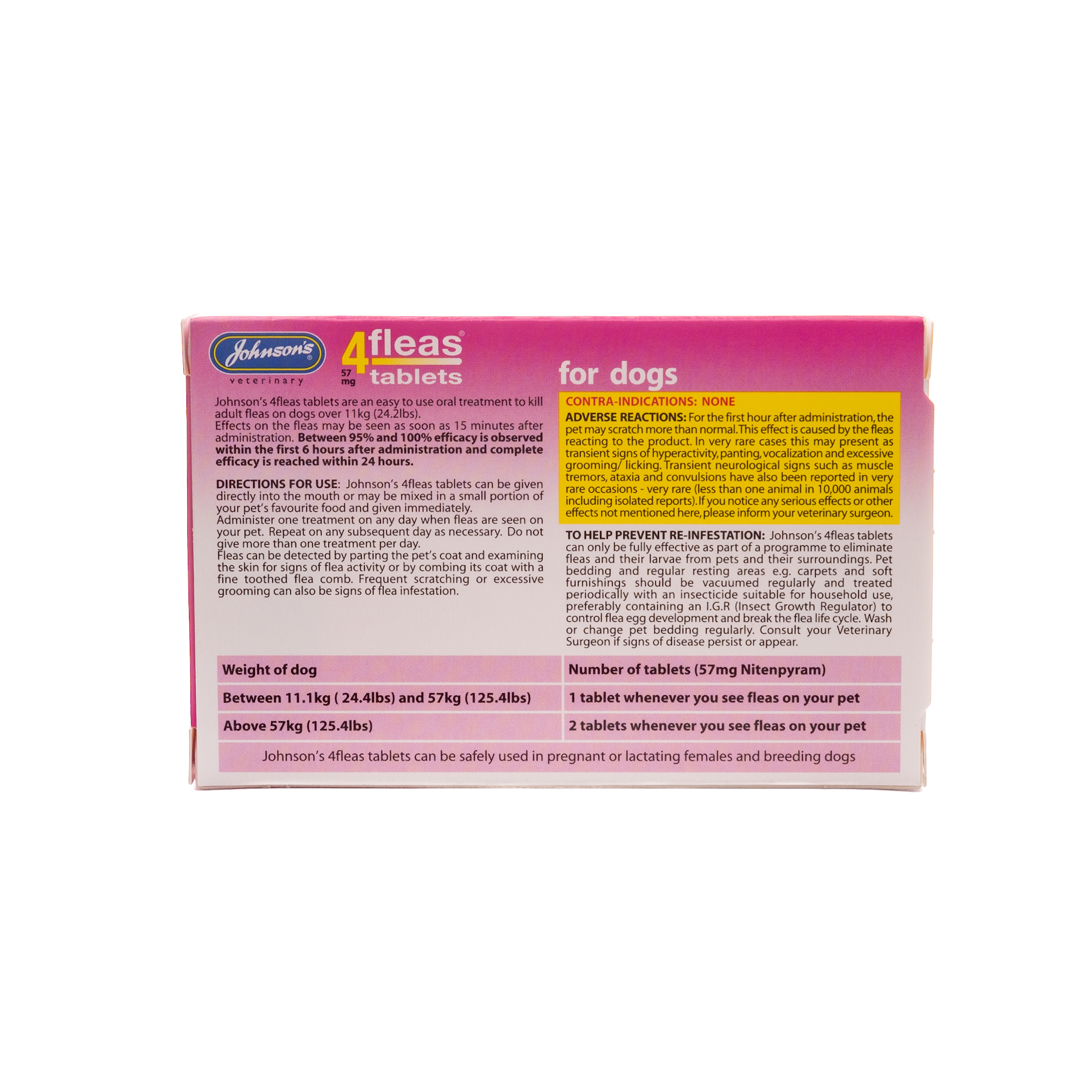 4Fleas – Large Dog Tablets ( 3 Treatment Pack ) - Image 2