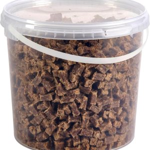 Premium Natural Wild Boar Cubes Dog Treats, 2.5L Tub