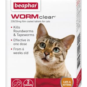 Beaphar WORMclear® Worming Tablets for Cats - 2 Tablets