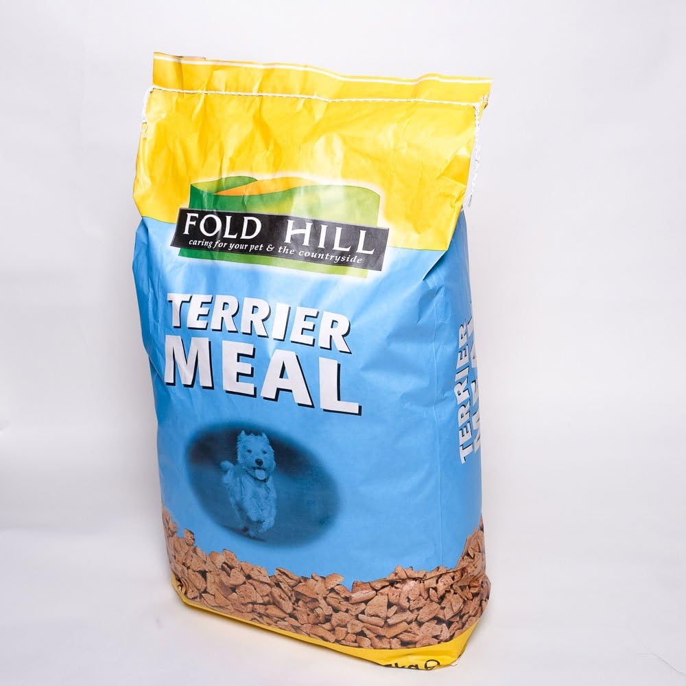 Fold Hill - Plain Terrier Dog Food Mixer, Oven Baked Adult Mixer for Dogs with Added Vitamins, Naturally Baked, 15kg