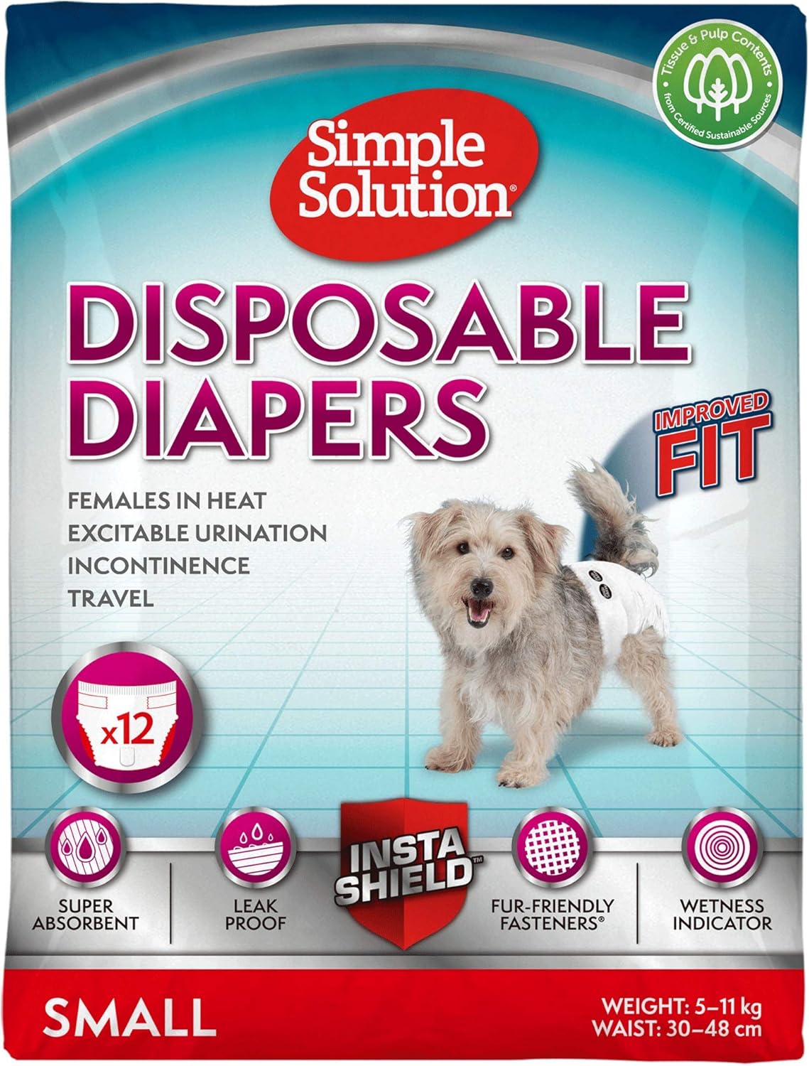 Simple Solution Disposable Dog Diapers - Image 5