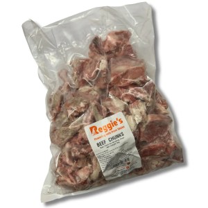 Beef Chunks ( RAW FROZEN ) - 1kg