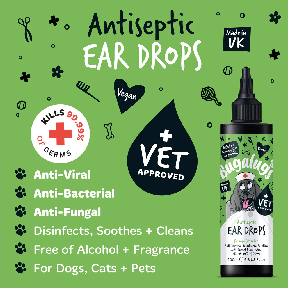 Bugalugs Antiseptic Ear Drops for Dogs, Cats & Pets - Image 10