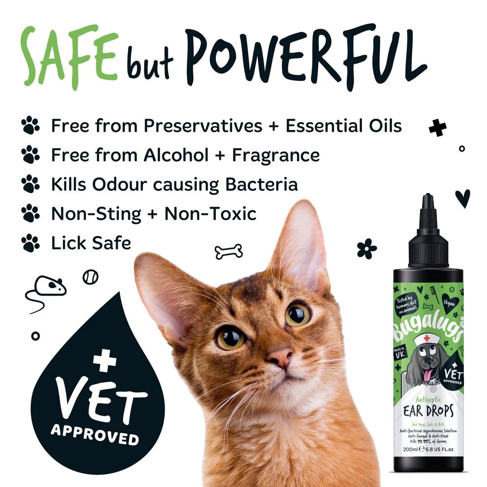 Bugalugs Antiseptic Ear Drops for Dogs, Cats & Pets - Image 4
