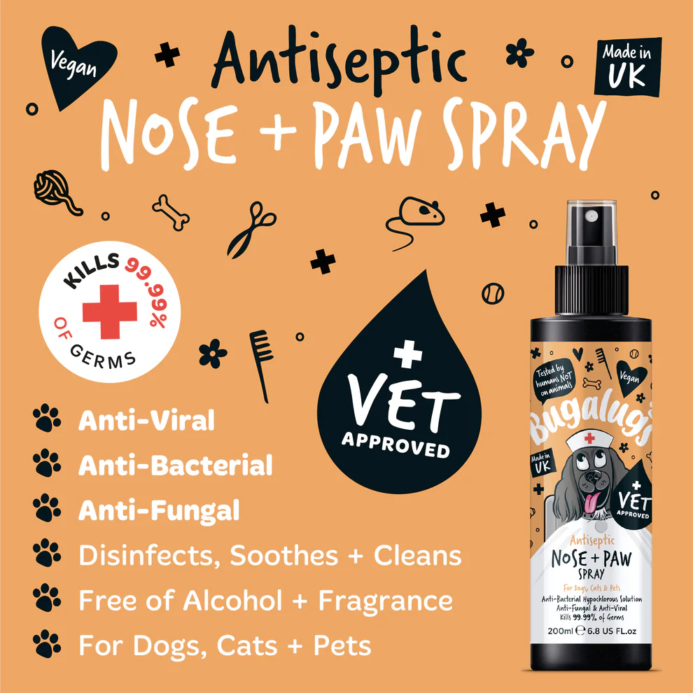 Bugalugs Antiseptic Nose & Paw Spray for Dogs, Cats & Pets - Image 6