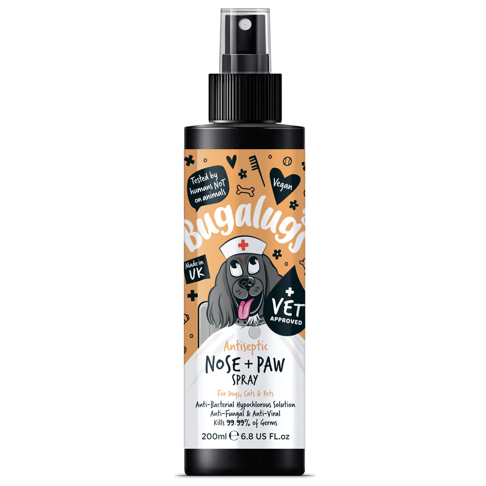 Bugalugs Antiseptic Nose & Paw Spray for Dogs, Cats & Pets