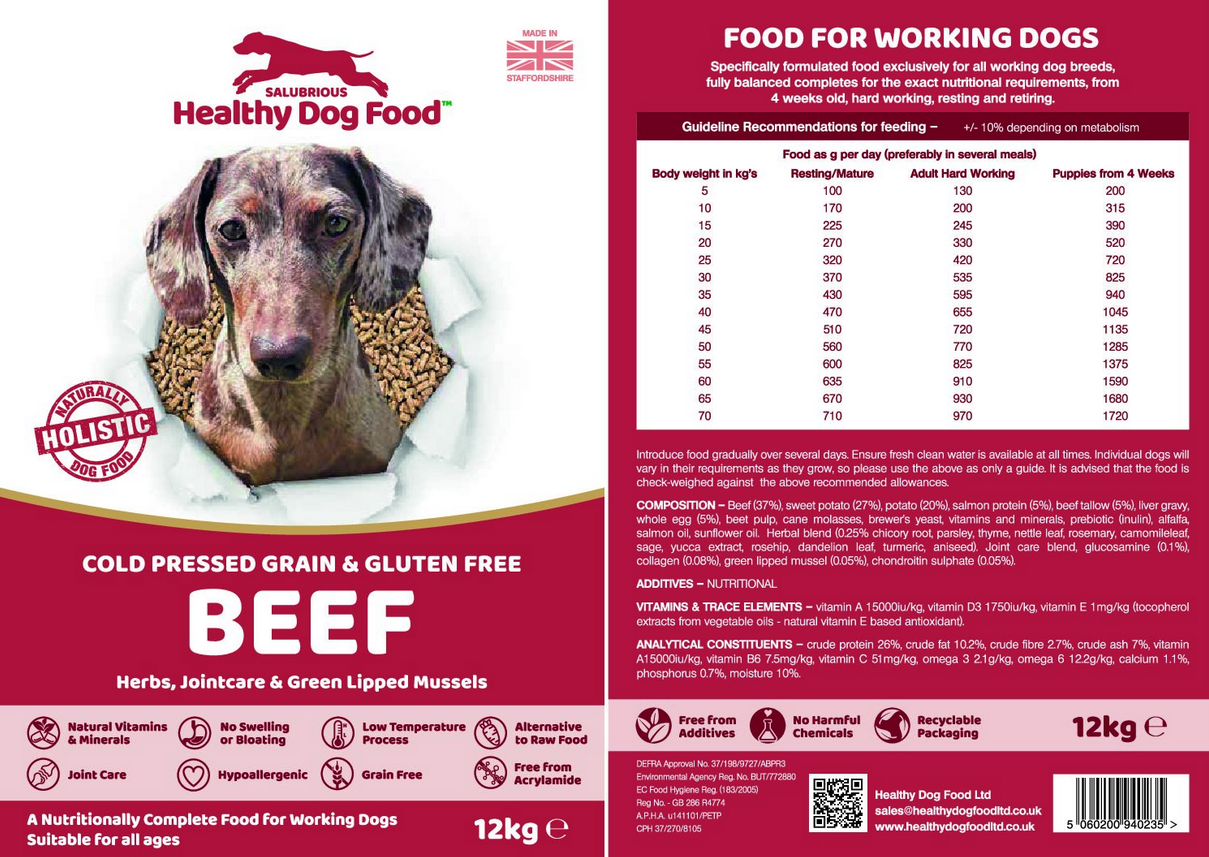 Cold Pressed BEEF with Grain,Herbs & Jointcare