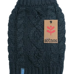 Sötnos Grey Chunky Cable Knit Jumper