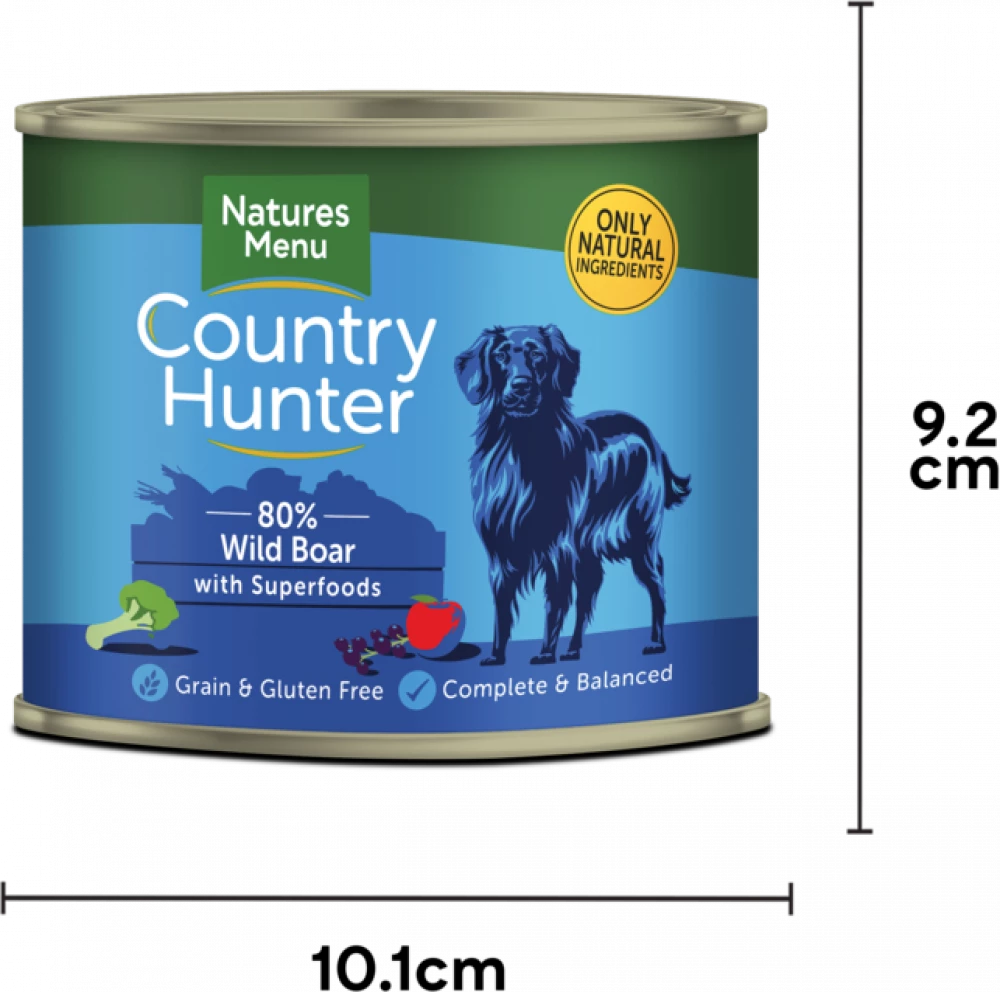 Country Hunter Cans Wild Boar with Superfoods For Adult Dogs - 600Gram - Image 4