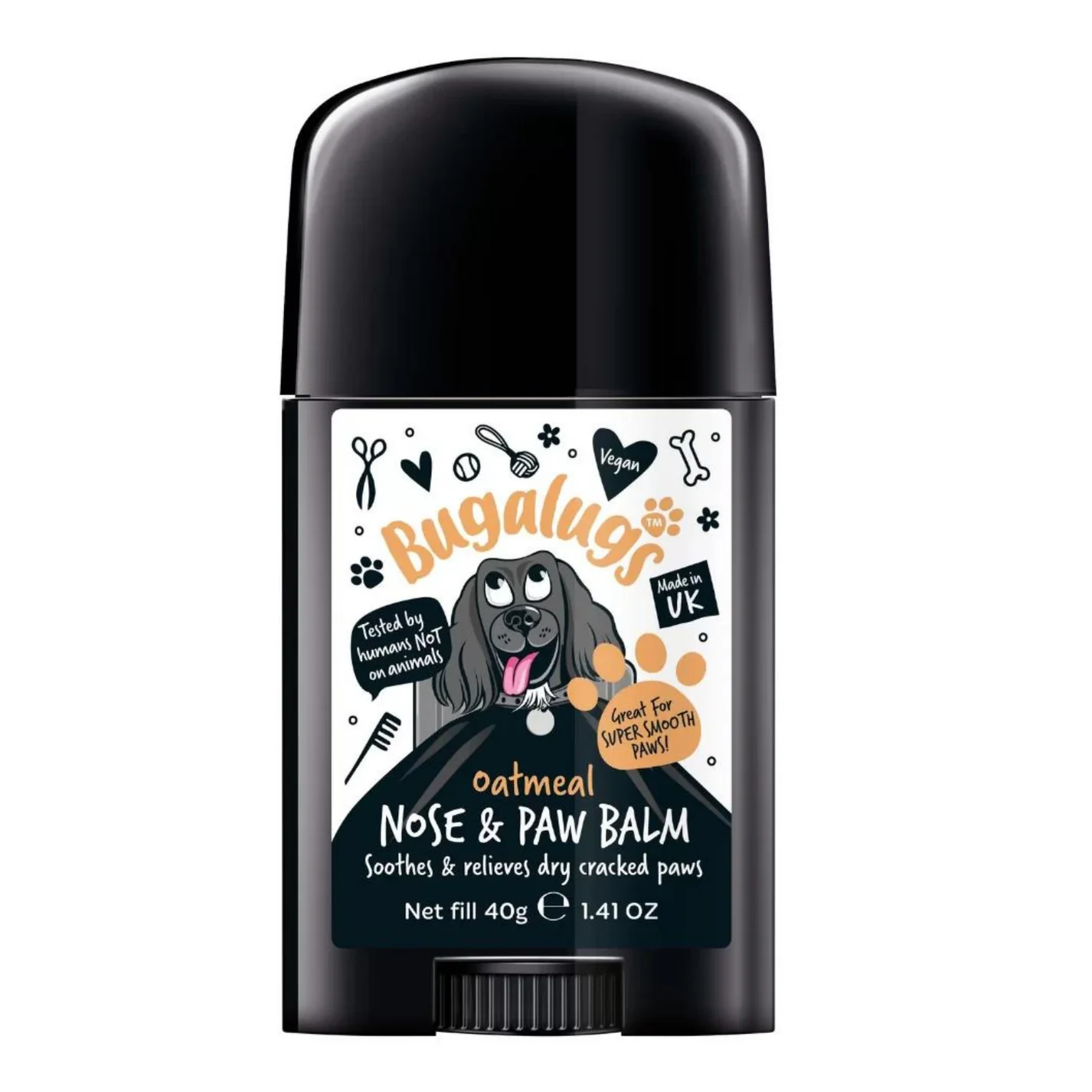 Bugalugs Oatmeal Nose & Paw Balm Stick for Dogs - Image 2
