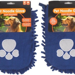 Tommy's Microfibre Pet Mitt with Ultra Soft Quick Dry Comforting Material - Pack of 2 BLUE or GREY or 1 of Each
