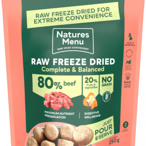 Complete Freeze Dried Food 80/20 BEEF For Adult Dogs - 250Gm