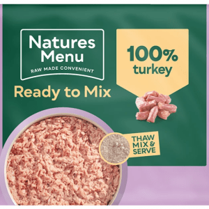 Natures Menu Raw Turkey Block For Adult Dogs 12 X 400GM