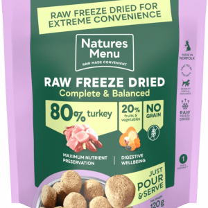 Complete Freeze Dried Food 80/20 Turkey For Adult Dogs 120Gm