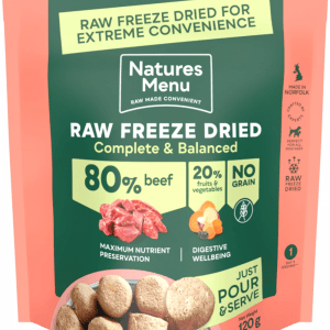 Complete Freeze Dried Food 80/20 Beef For Adult Dogs 120Gm