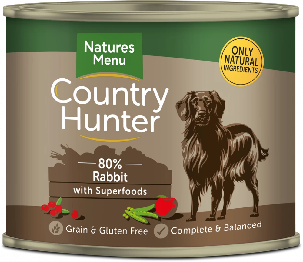 Country Hunter Cans Rabbit with Superfoods For Adult Dogs - 600Gm