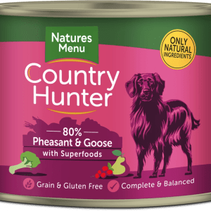 Country Hunter Cans Pheasant and Goose with Superfoods For Adult Dogs - 600Gram