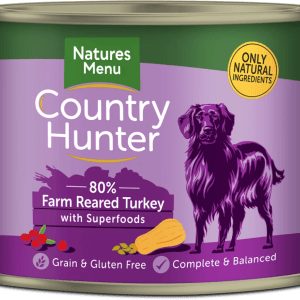 Country Hunter Cans Farm Reared Turkey with Superfoods For Adult Dogs - 600Gram