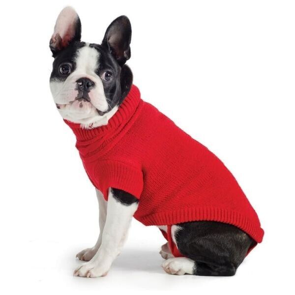Red Cable Knit Jumper - Image 3