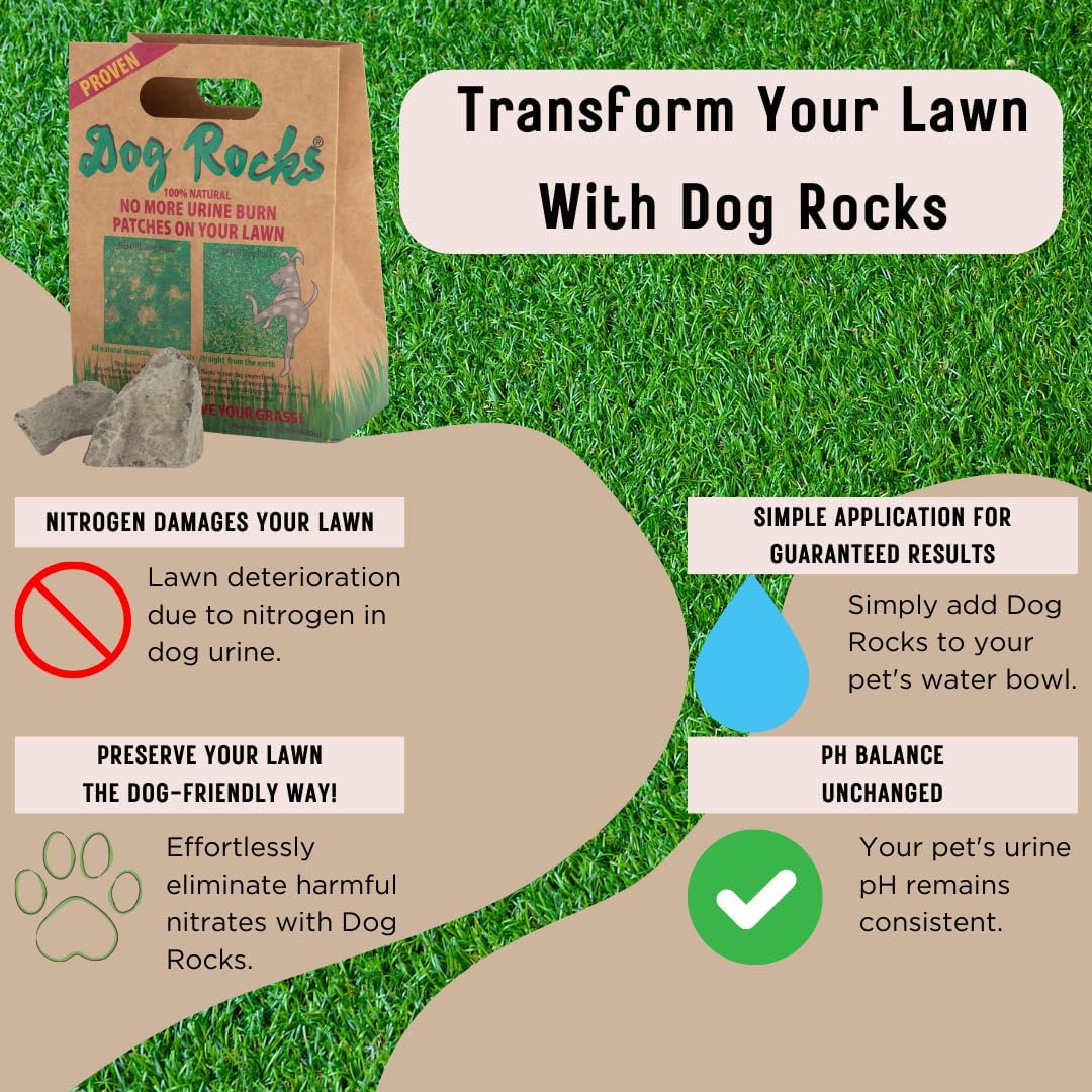 Dog Rocks - Urine Patch Preventer (600g) - Natural Dog Urine Neutraliser for Water Bowls, Grass Repair, Urine Burn Patch Repair - Image 8