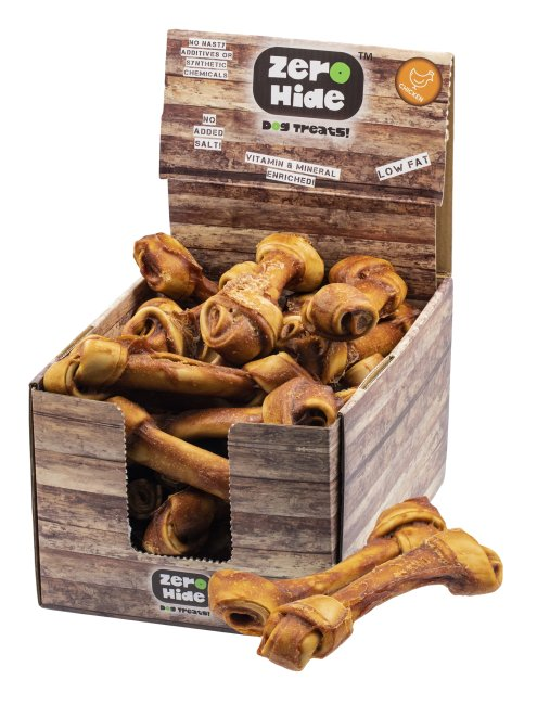 Zero Hide Peanut Butter & Chicken Knotted Bone - Large