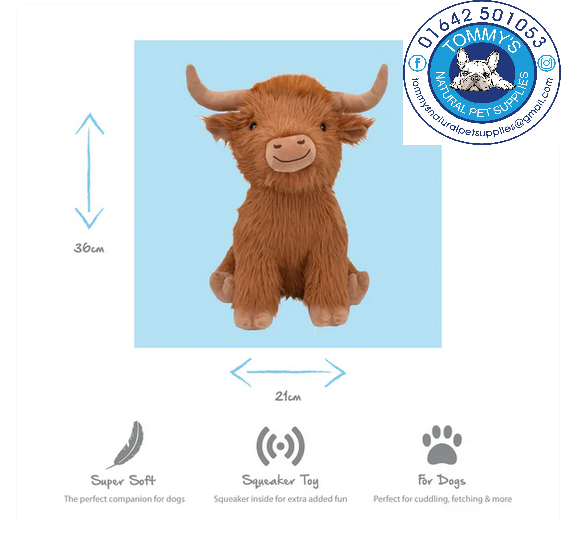 JUMBO HIGHLAND COW DOG TOY - Image 2