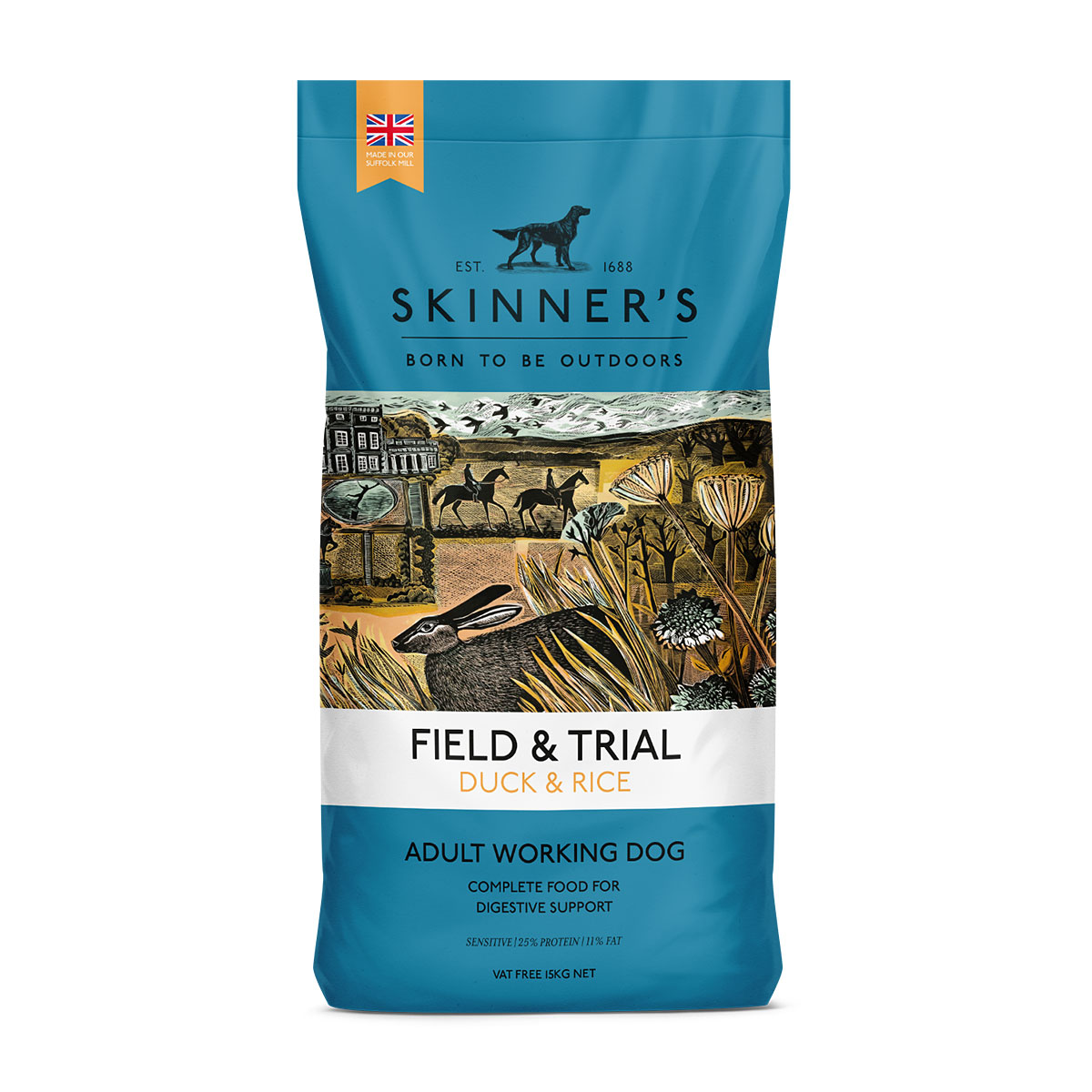 SKINNERS Field & Trial Duck & Rice 15KG
