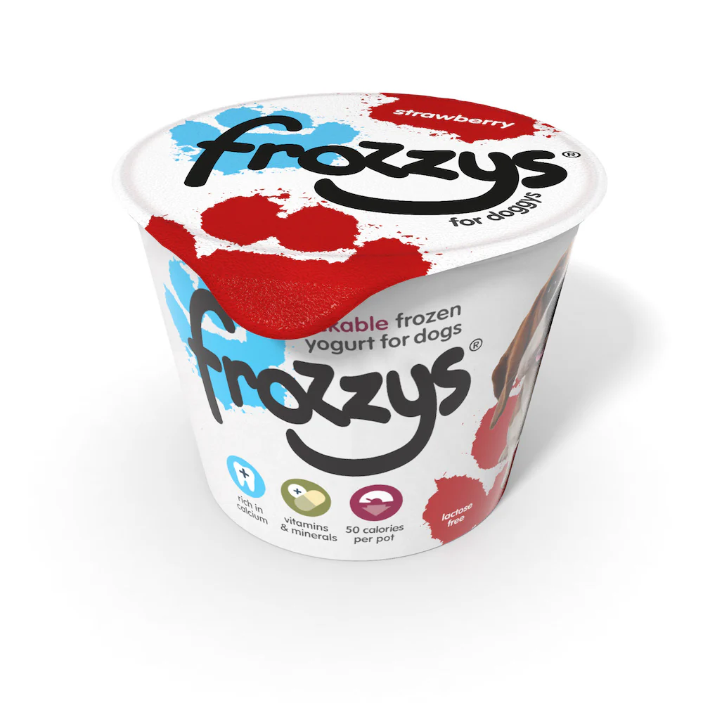 Frozzys Frozen Yogurt - Strawberry - Single Tub
