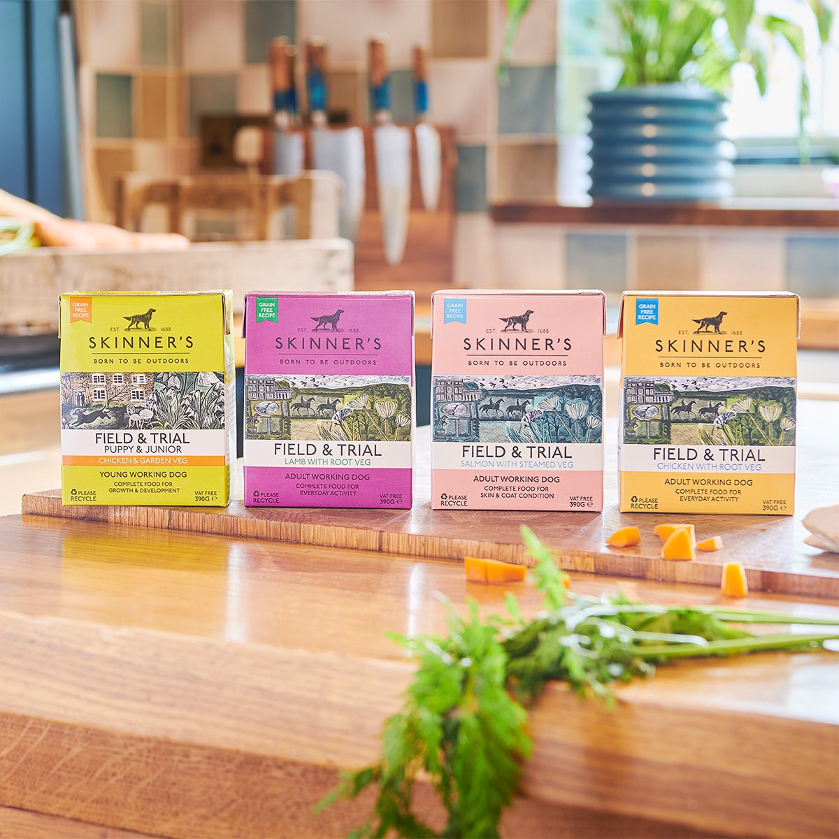 Skinner's Field & Trial Puppy & Junior Chicken & Garden Veg - WET FOOD 18 X 390GM - Image 5