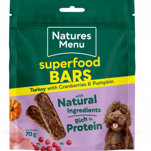 Country Hunter Superfood Bars Turkey with Cranberries & Pumpkin Treat For Adult Dogs 70Gm