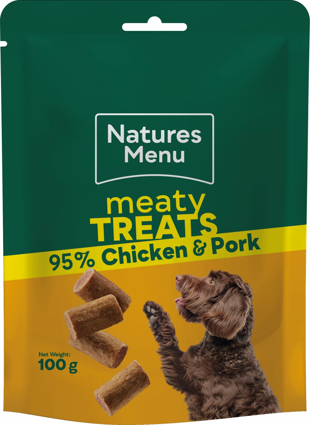 Natures Menu Treats Chicken and Pork For Adult Dogs 100Gm