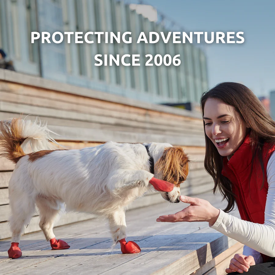 PawZ Rubber Dog Boots, 12 Boots - MEDIUM SIZE - Image 4