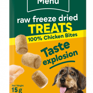 Natures Menu Freeze Dried Meat Bites 100% Chicken Treats For All Dogs 15Gm