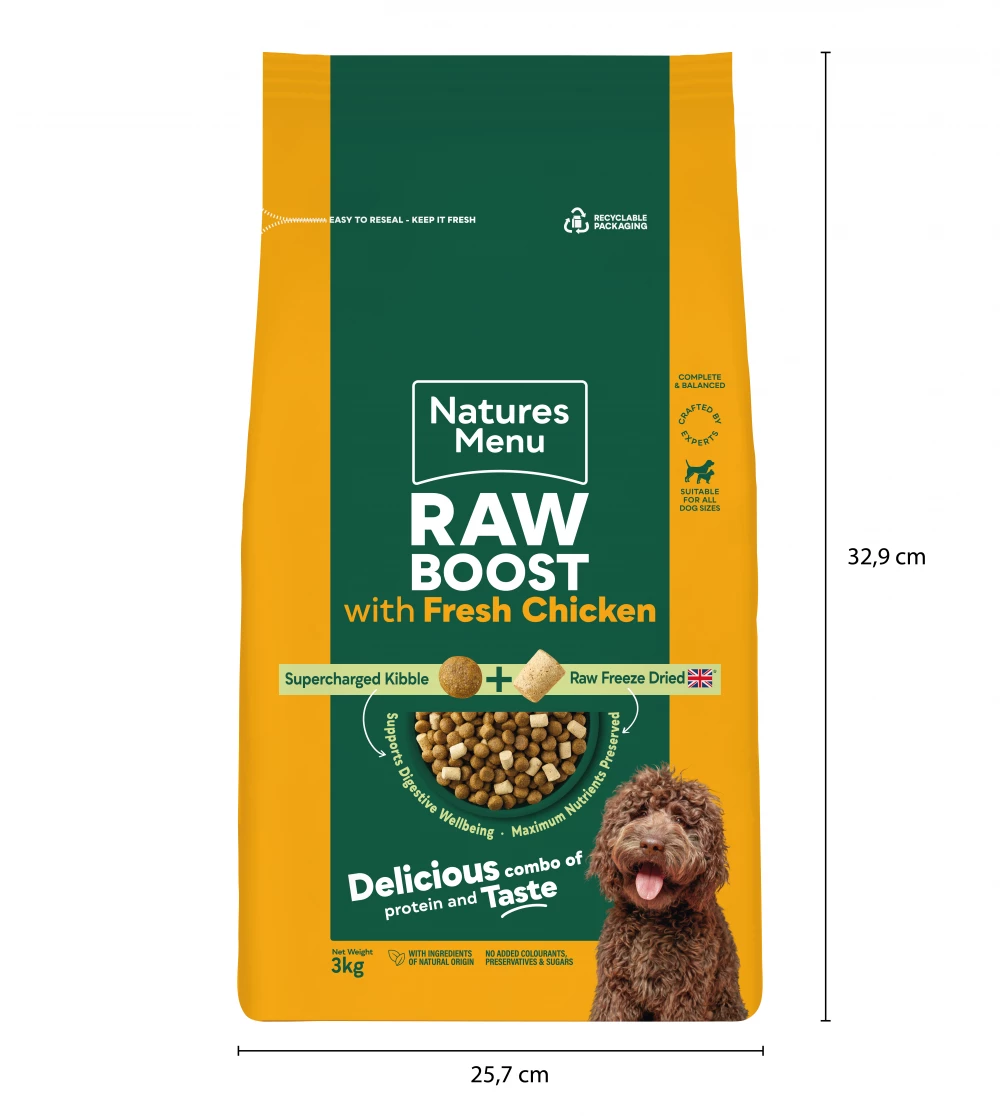 Natures Menu Raw Boost Chicken Dog Food 3kg - Image 3
