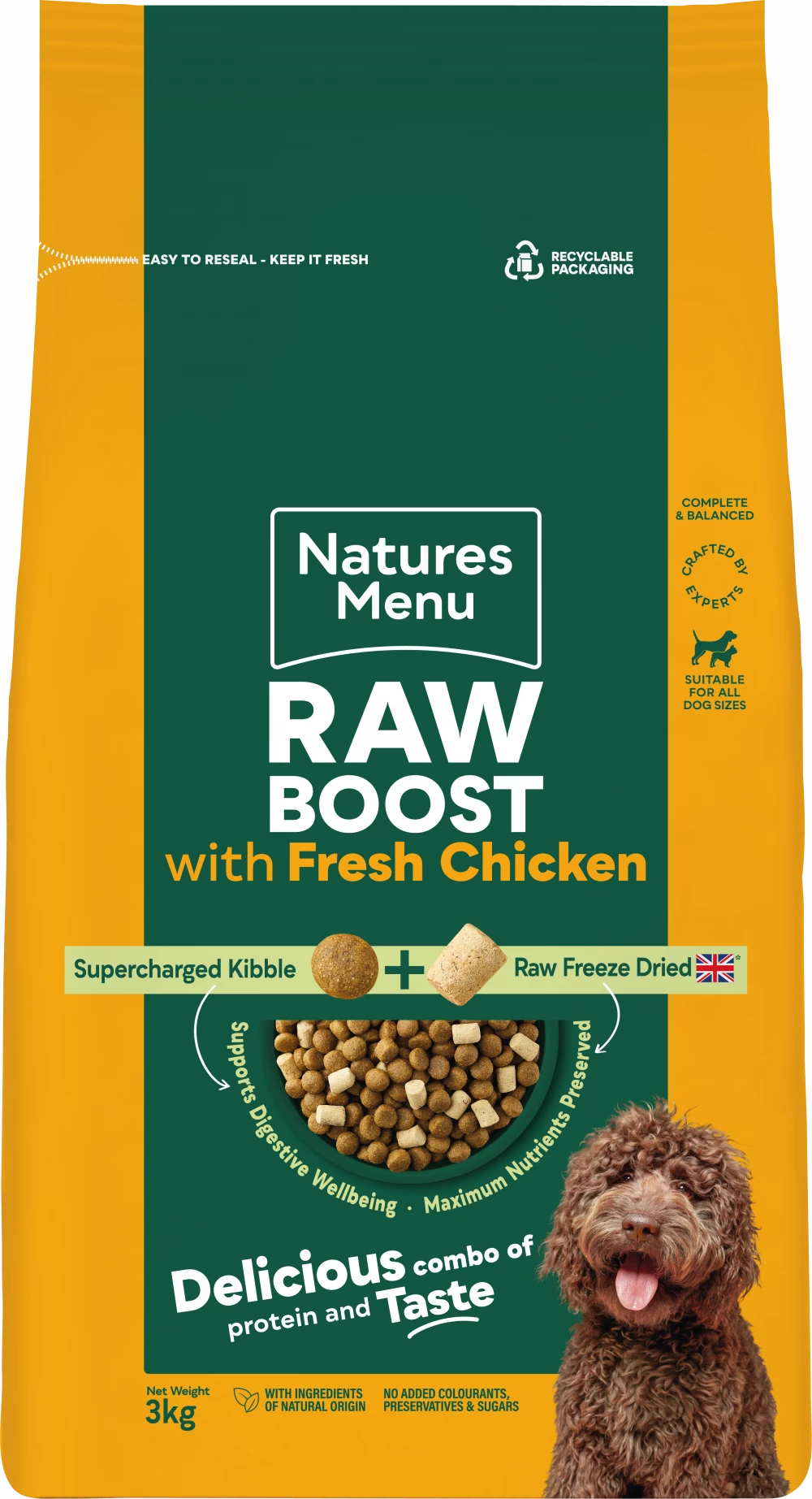 Natures Menu Raw Boost Chicken Dog Food 3kg