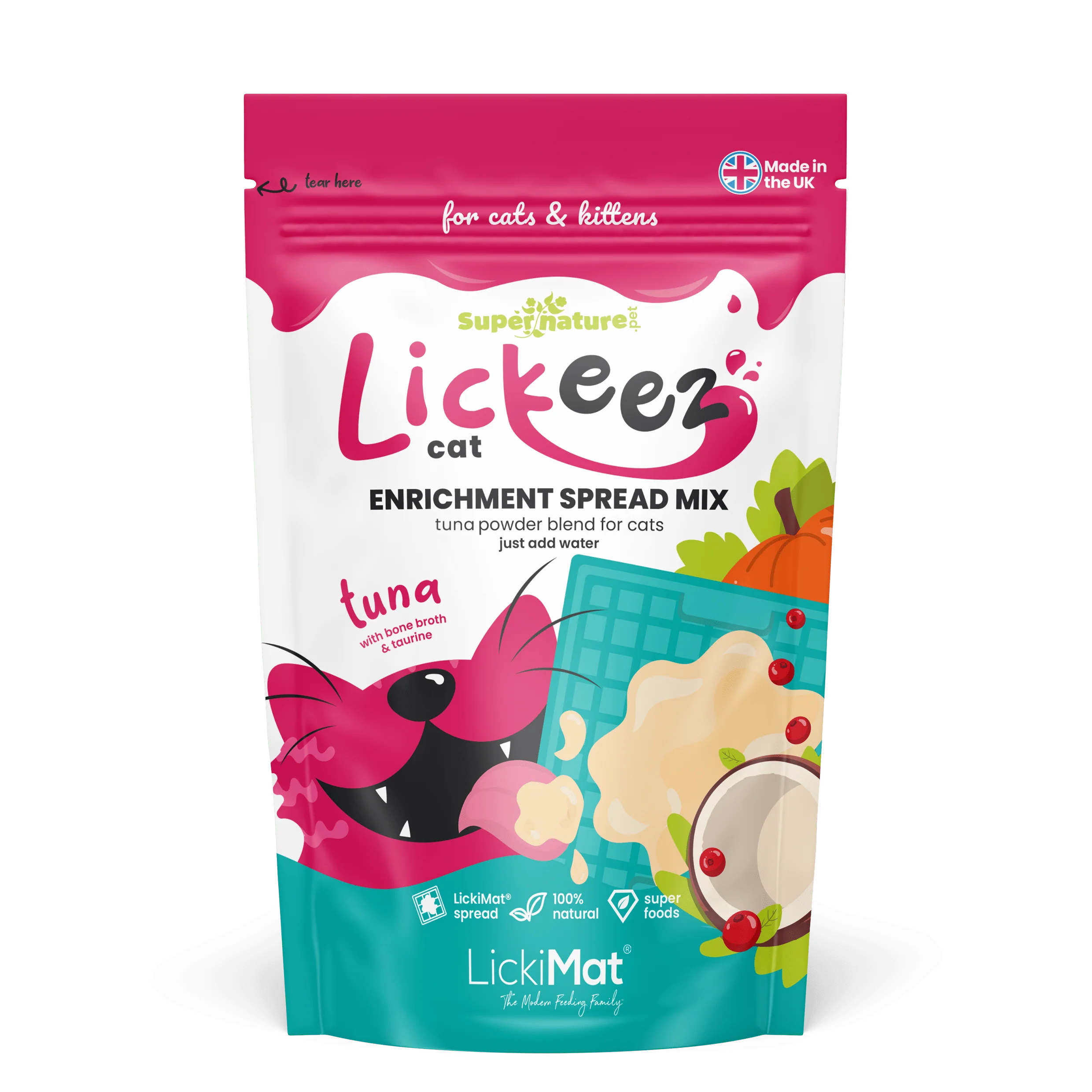 Supernature X LickiMat® Tuna Lickeez For Cats 100g