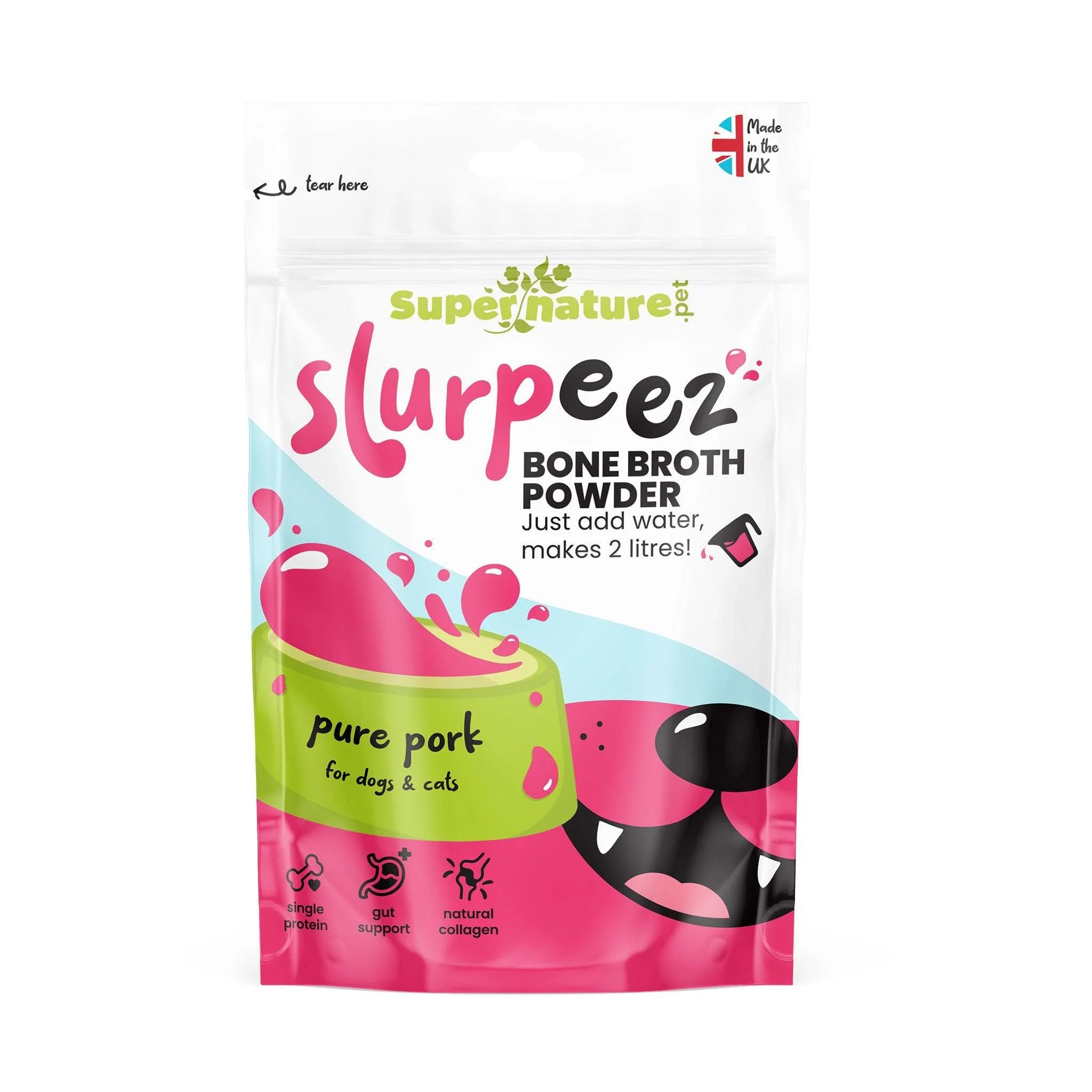 Supernature Slurpeez Bone Broth Powder 100% Pork 60g