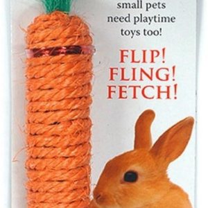 Sharples Sisal Carrot Rabbit Toy, Orange
