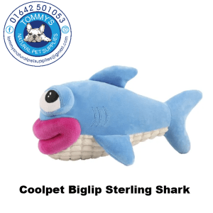 Coolpet Biglip Sterling Shark Dog Toy