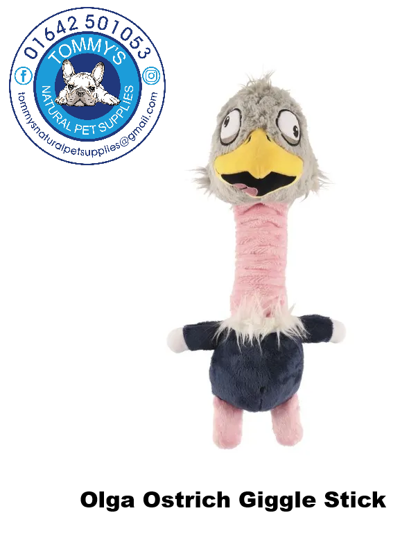 Coolpet Olga Ostrich Giggle Stick