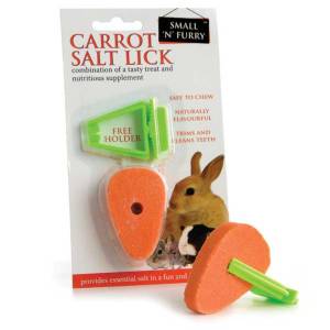 SMALL 'N' FURRY SALT LICK AND HOLDER 6CM