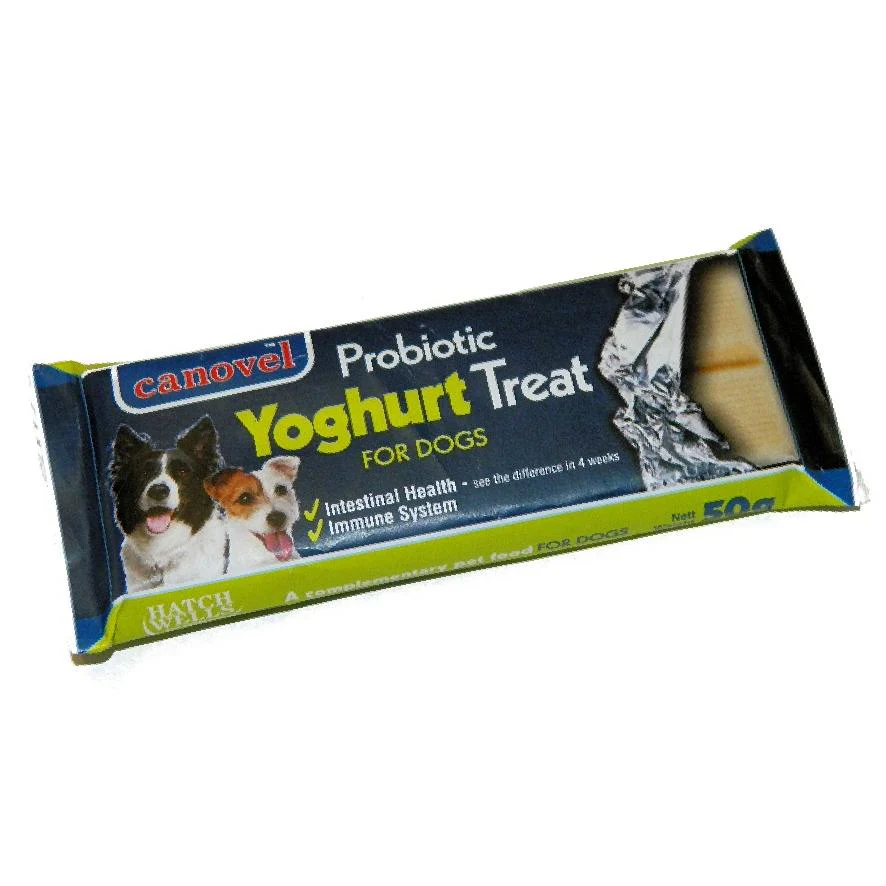 Canovel Probiotic Yoghurt Dog Treat Bar 50Gm
